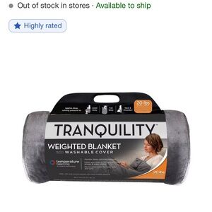 Tranquility by Weighted Blanket with Washable Cover